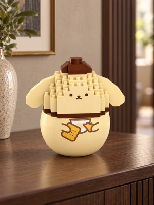 Конструктор «Бежевый щенок в коричневой шапочке»