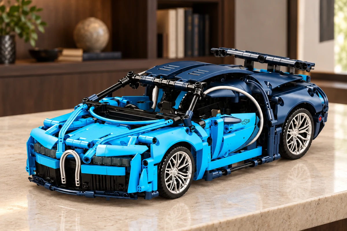 Конструктор Bugatti Chiron — интерьерная визуализация