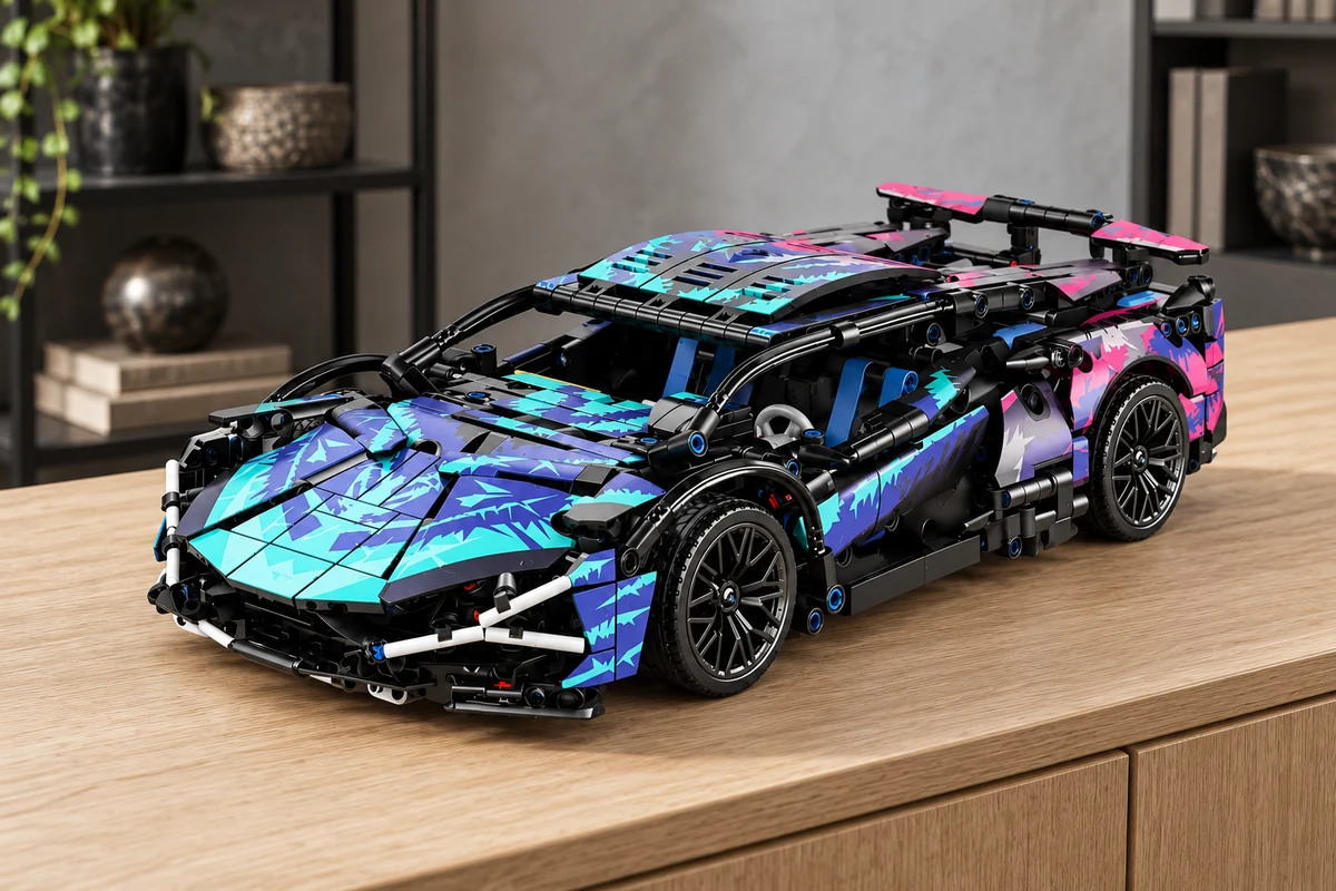 Конструктор Lamborghini Sián — интерьерная визуализация