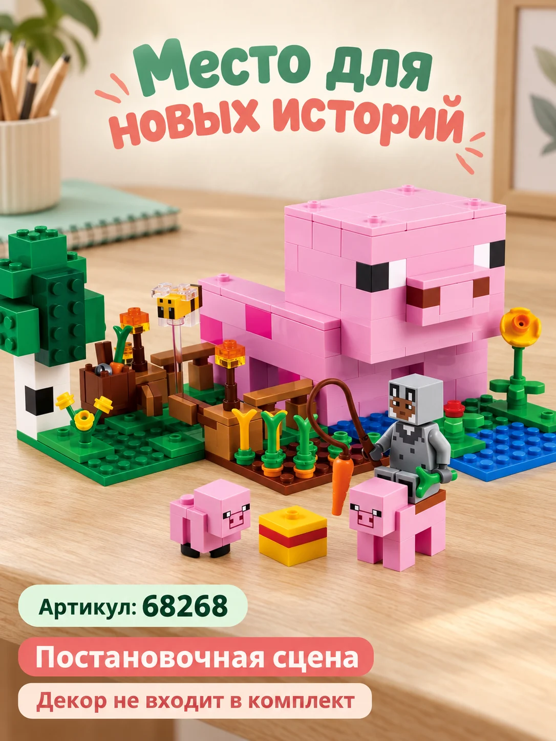 Конструктор «Дом в виде розовой свиньи» — изображение 5