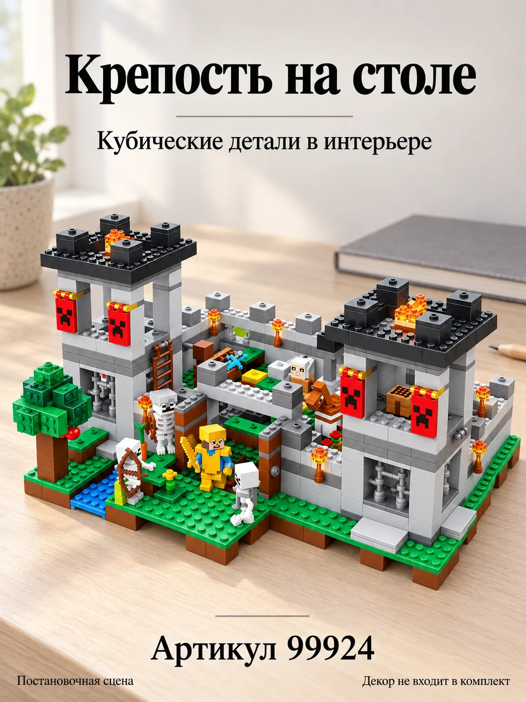 Конструктор «Кубическая крепость с башнями» — изображение 5
