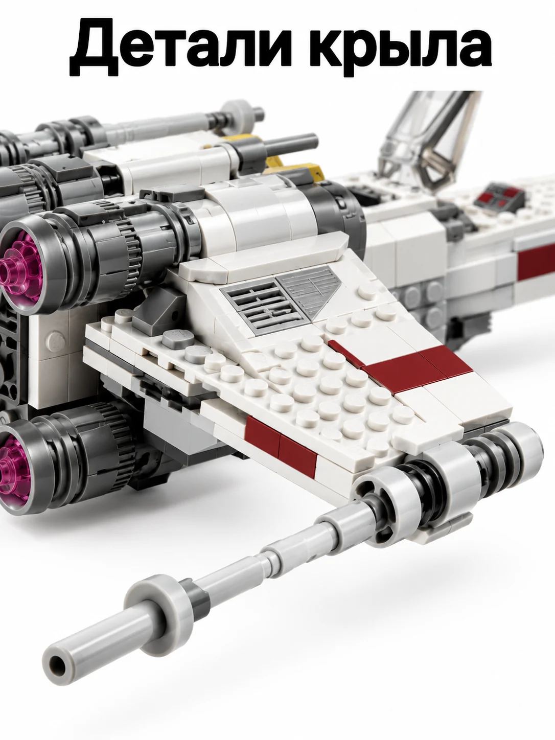 X-wing Люка Скайуокера — Детали крыла